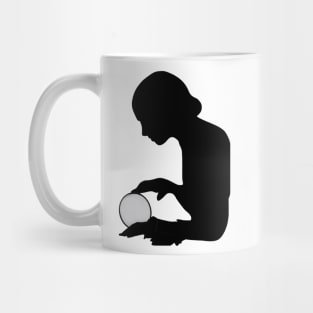 Fortune Teller With Crystal Ball Silhouette Mug